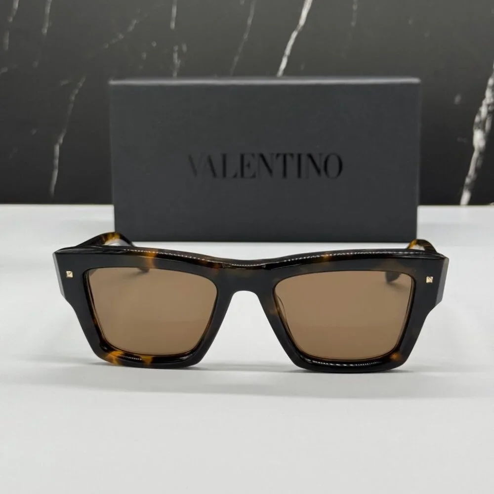 NEW XXII VLS-106B-53 VALENTINO SUNGLASSES HAVANA UNISEX EYEWEAR VALENTINO